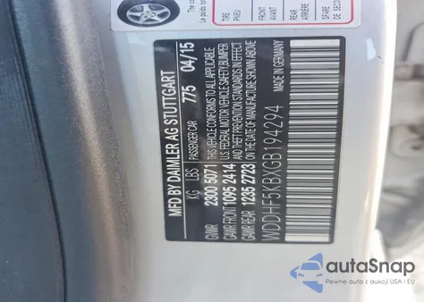 2016 Mercedes-Benz E 350 from USA, damaged, VIN WDDHF5KBXGB194294